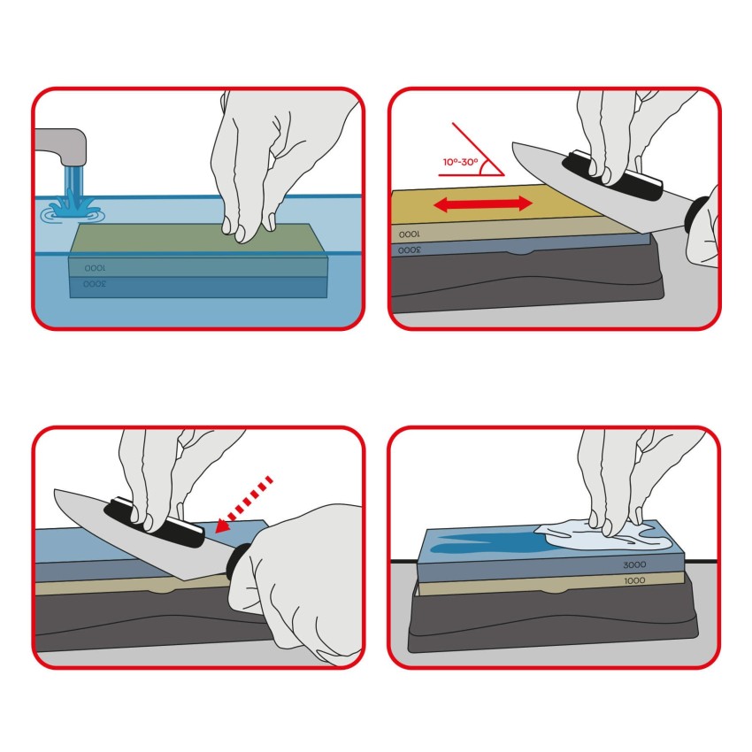 Replacement Sharpening Stone - Coarse Grit, 11.5” X 2.5” X 0.5”, Fits NT313 Tri Hone System - View #3