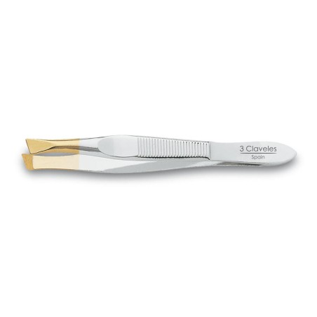 Pinza Depilar Sesgada Apoya dedos Pinza Depilar Sesgada Apoya dedos