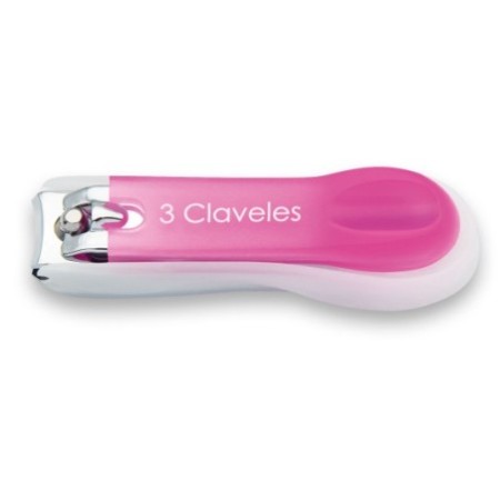 Nail Clipper with Cap 6 cm. pink