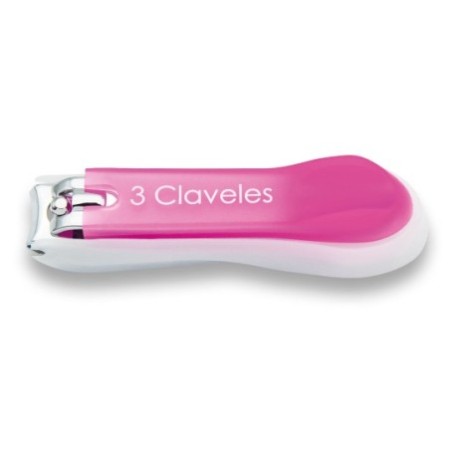 Nail Clipper with Cap 8 cm. pink