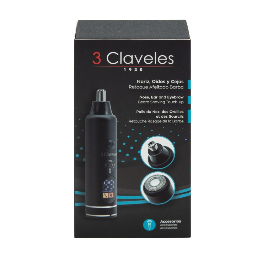 Cordless Facial Hair Trimmer 3 Claveles