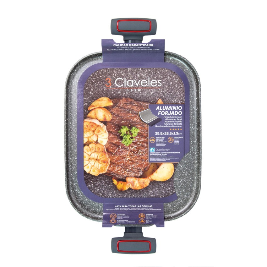 Grill 35,5 x 28,3 x 1,3 cm Grey