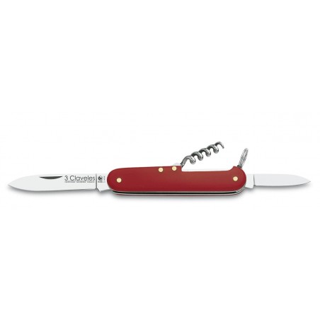 Pocket knife 2 blades with corkscrew