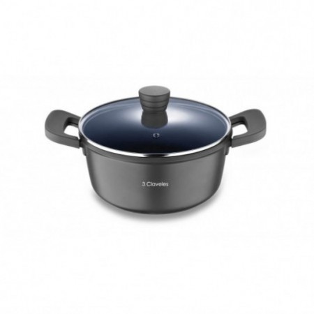 Cocotte avec couvercle Ø 24 cm. Dark