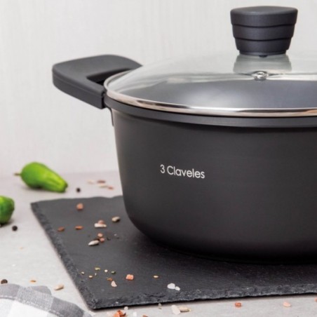 Cocotte avec couvercle Ø 24 cm. Dark Cocotte avec couvercle Ø 24 cm. Dark