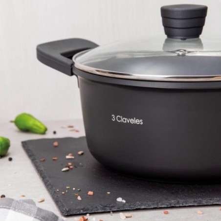 Cocotte avec couvercle Ø 24 cm. Dark