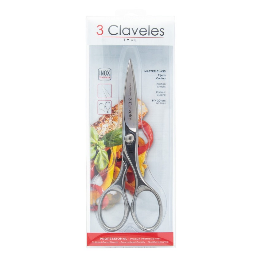 Left Handed kitchen scissors, serrated 20cm / 8