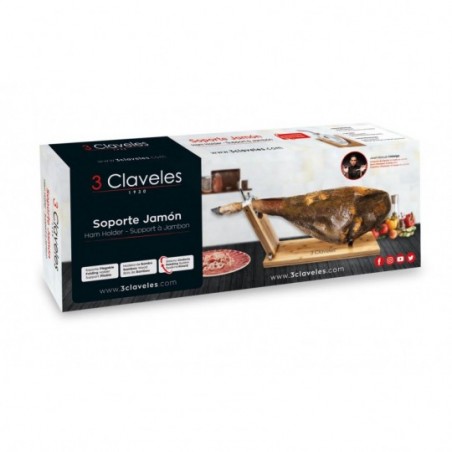 Jamonero Plegable 3Claveles Giratorio Inox 01737 - Taboada Ceuta