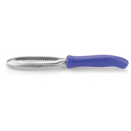 Stainless Professional Fish Scaler Blue