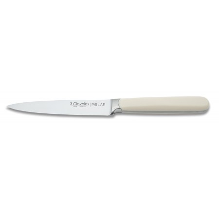 3 Claveles Cuchillo de cocina profesional Kimura cuchillo cocina muy ligero  menaje de cocina muy resistente, Plata y Negro, de 13 cm-5 cm de hoja