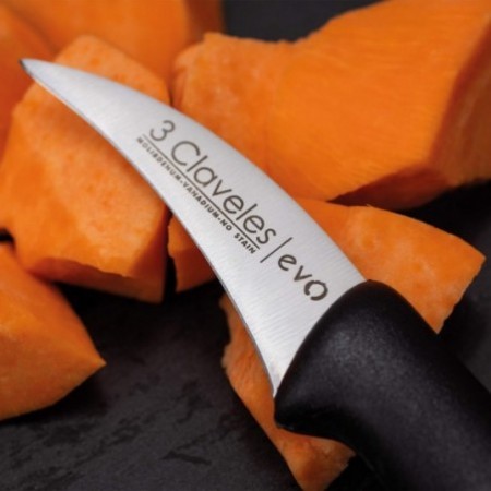 3 Claveles Toledo Set Couteaux Cuisine (Legumes 9 cm + Santoku 18