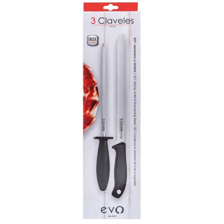 Set Cuchillo Jamonero Evo y Chaira