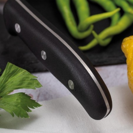 Cuchillo chef de hoja ancha de 20cm. y mango de madera de palisandro