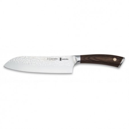 Cuchillo de Cocina 3 CLAVELES (Amarillo - Acero inoxidable - 24 cm - 9.5)