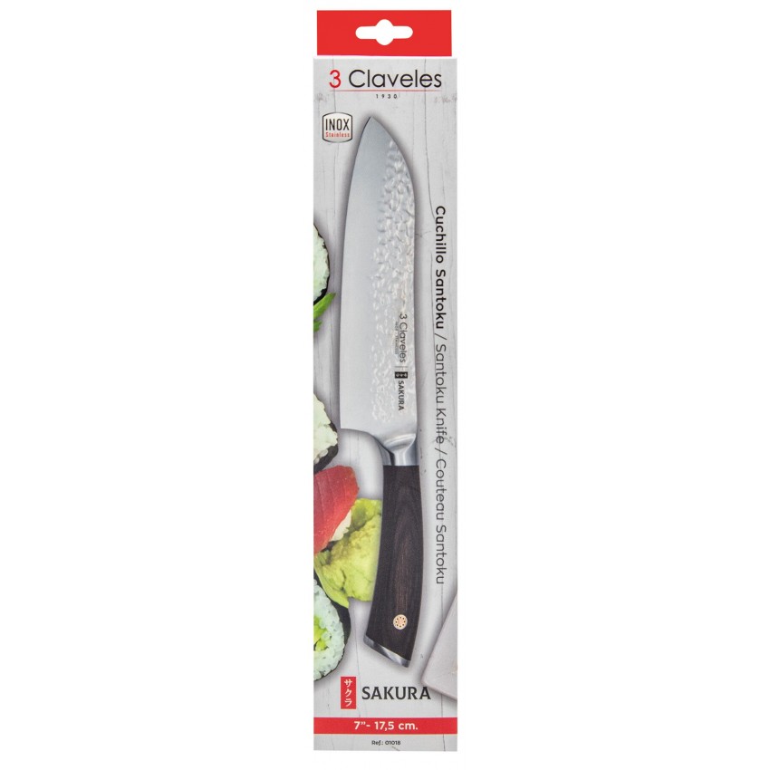 Couteau Santoku Sakura