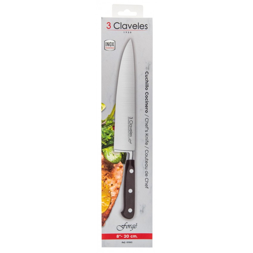 3 Claveles Platina Chef's Knife, ref: 01618