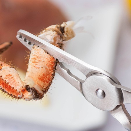 1 Set 3Pcs Crabe Homard Outils Fruits de Mer Coquille Cuillère Ciseaux  (Couleur Assortie) 