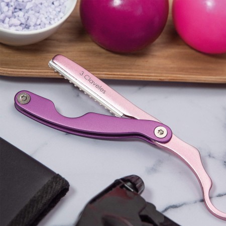 Pink Hairdressing Razor Ergo