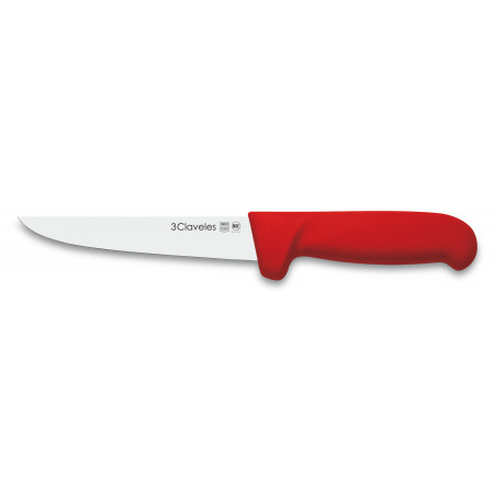 Wide Boning Knife red