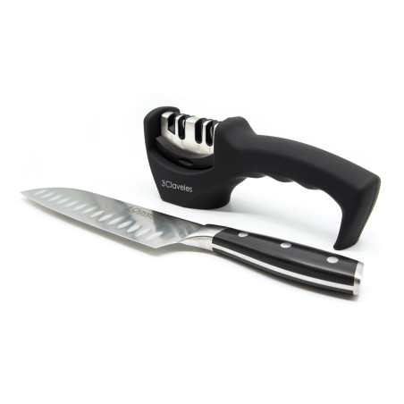 Afilador Cuchillos y Tijeras - 3 Pasos