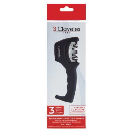 Afilador Cuchillos y Tijeras - 3 Pasos