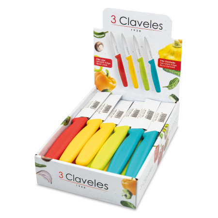 Expositor Cuchillo Verduras Colores 8 cm