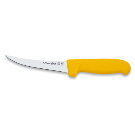 Couteau à Désosser Courbe Semi-Flexible PP-TPR jaune
