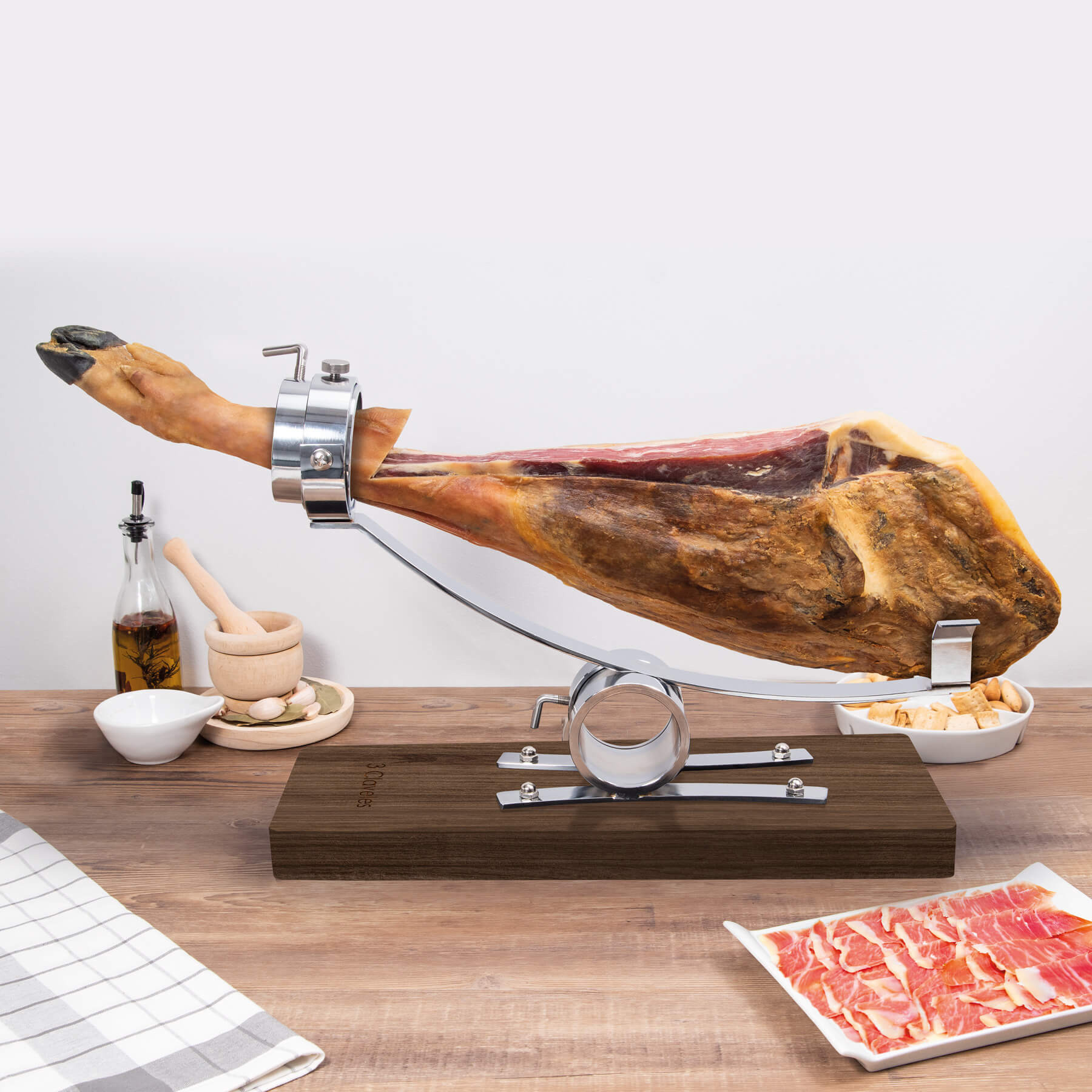 3Claveles Soporte Jamonero Basculante