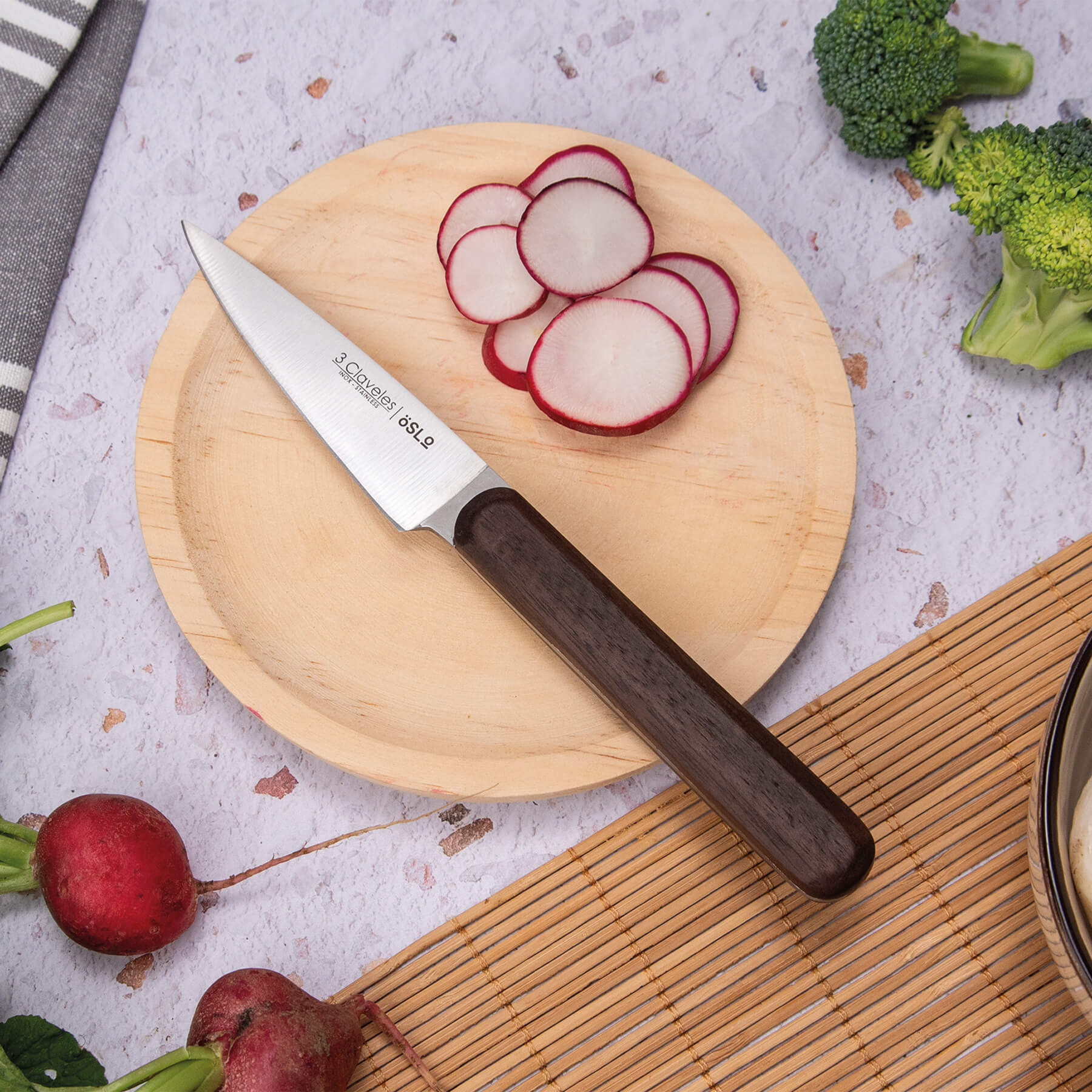 Cuchillos Oslo Verduras - 3 Claveles