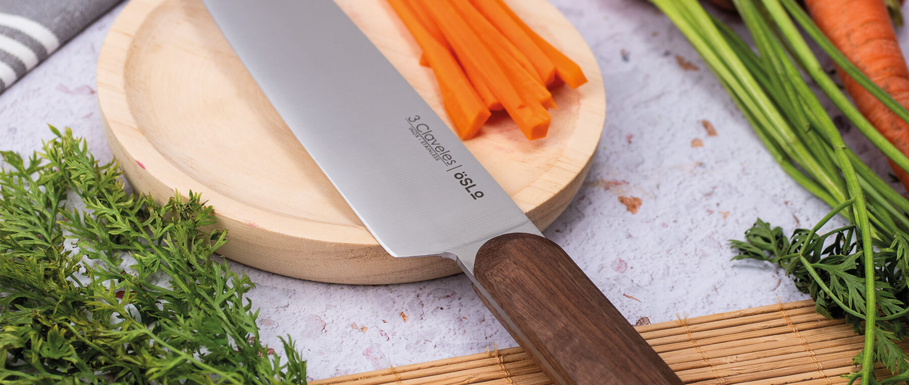 Cuchillos Oslo - 3 Claveles