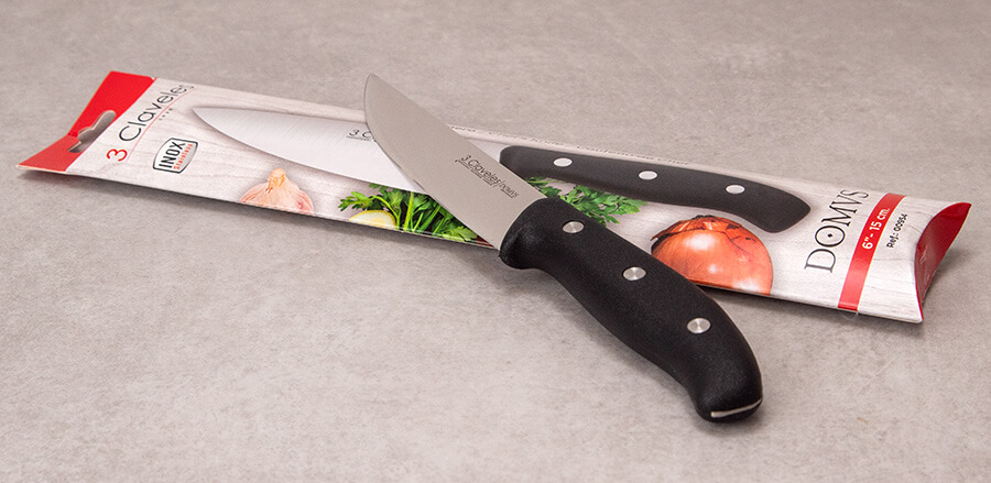 3 Claveles POM - Cuchillo Cocina Profesional 15.5 cm Acero Inoxidable –  PracticDomus