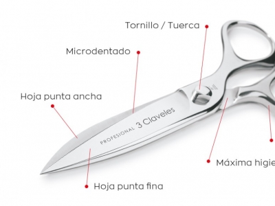 Tijeras de cocina forjadas en caliente