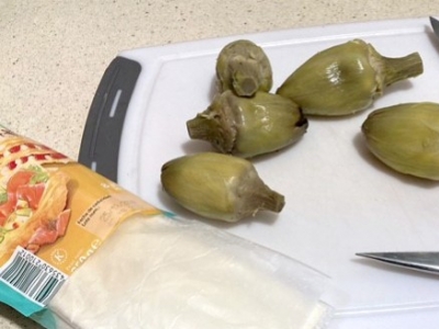 Alcachofas con jamón