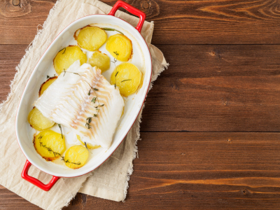Bacalao confitado: Receta fácil paso a paso